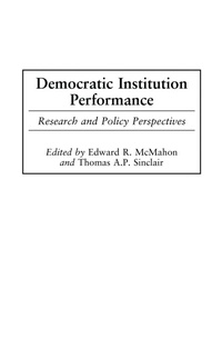 Enlarge image Cover: Democratic Institution Performance - Praeger Publishers Inc