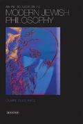 Cover: An Introduction to Modern Jewish Philosophy - I.B. Tauris