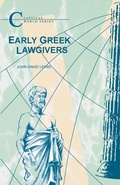 Cover: Early Greek Lawgivers - Bristol Classical Press
