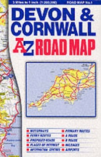 Abbildung von: Devon and Cornwall Road Map - Geographers' A-Z Map Co Ltd