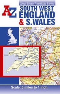 Abbildung von: South West England and South Wales Road Map - Geographers' A-Z Map Co Ltd