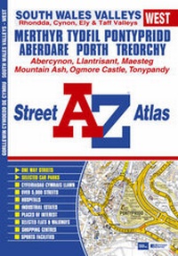 Abbildung von: South Wales Valleys (West) Street Atlas - Geographers' A-Z Map Co Ltd