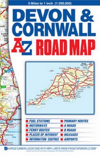 Abbildung von: Devon and Cornwall Road Map - Geographers' A-Z Map Co Ltd