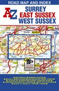 Cover: Surrey, East and West Sussex Road Map - Geographers' A-Z Map Co Ltd