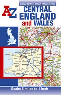Abbildung von: Central England and Wales Road Map - Geographers' A-Z Map Co Ltd