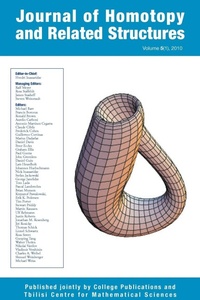 Abbildung von: Journal of Homotopy and Related Structures 5(1) - College Publications
