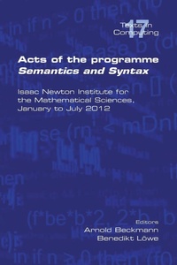 Enlarge image Cover: Acts of the Progamme Sematics and Syntax - College Publications