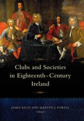 Cover: Clubs and Societies in Eighteenth-Century Ireland - Four Courts Press Ltd