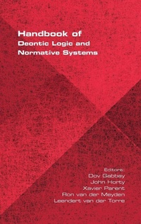 Enlarge image Cover: Handbook of Deontic Logic and Normative Systems - College Publications