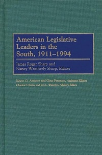 Abbildung von: American Legislative Leaders in the South, 1911-1994 - Greenwood Press
