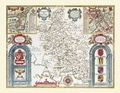 Cover: John Speed Map of Buckinghamshire 1611 - Historical Images Ltd