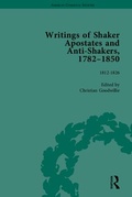 Cover: Writings of Shaker Apostates and Anti-Shakers, 1782-1850 - Pickering & Chatto (Publishers) Ltd