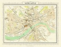 Enlarge image Cover: Map of Newcastle 1898 - Mapseeker Archive Publishing