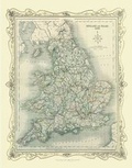 Cover: H Collins Map of England and Wales 1852 - Mapseeker Archive Publishing