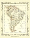 Cover: H Collins Map of South America 1852 - Mapseeker Archive Publishing