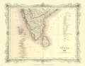 Cover: H Collins Map of Southern India 1852 - Mapseeker Archive Publishing