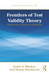 Enlarge image Cover: Frontiers of Test Validity Theory - Routledge