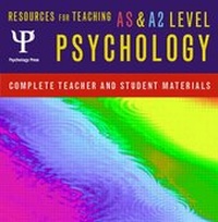 Enlarge image Cover: Resources for Teaching as and A2 Level Psychology - Psychology Press Ltd