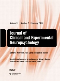 Enlarge image Cover: Special Issue Dedicated to the Memory of Arthur L. Benton - Psychology Press Ltd