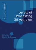 Cover: Levels of Processing 30 Years On - Psychology Press Ltd