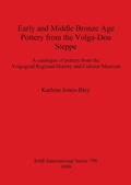 Cover: Early and Middle Bronze Age Pottery from the Volga-Don Steppe - BAR Publishing