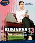 Cover: BTEC Level 3 National Business Student Book 2 - Edexcel Limited
