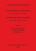 Cover: Archaeology and Education/L'archeologie et l'education - BAR Publishing