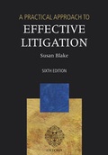 Cover: A Practical Approach to Effective Litigation - Blackstone Press Ltd