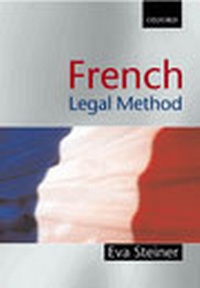 Enlarge image Cover: French Legal Method - Oxford University Press