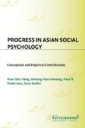 Cover: Progress in Asian Social Psychology - Praeger Publishers Inc