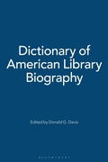 Cover: Dictionary of American Library Biography - Libraries Unlimited Inc