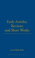 Cover: Early Articles, Reviews And Short Works - The Thoemmes Libraries