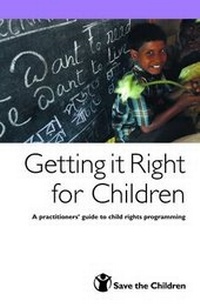 Enlarge image Cover: Getting it Right for Children - Save the Children