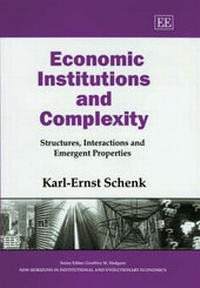 Enlarge image Cover: Economic Institutions and Complexity - Edward Elgar Publishing
