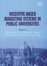 Enlarge image Cover: Incentive-Based Budgeting Systems in Public Universities - Edward Elgar Publishing