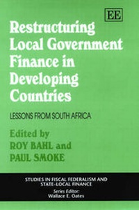 Enlarge image Cover: Restructuring Local Government Finance in Developing Countries - Edward Elgar Publishing