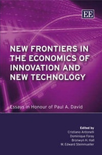Enlarge image Cover: New Frontiers in the Economics of Innovation and New Technology - Edward Elgar Publishing