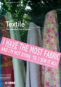 Abbildung von: Textile: v. 4, Issue 1 - Berg Publishers