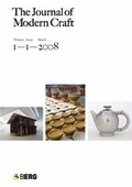 Cover: The Journal of Modern Craft - Berg Publishers