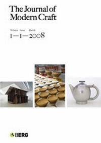 Enlarge image Cover: The Journal of Modern Craft - Berg Publishers