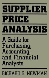 Abbildung von: Supplier Price Analysis - Praeger Publishers Inc