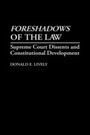 Cover: Foreshadows of the Law - Praeger Publishers Inc
