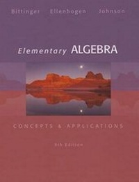 Abbildung von: Elementary Algebra - Pearson