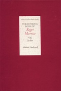 Cover: The Entring Book of Roger Morrice [1677-1691] VII: Index - Boydell Press