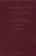 Cover: Calendar of the Fine Rolls of the Reign of Henry III [1216-1248]: III. 1234-1242 - Boydell Press
