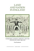 Cover: Land and Nation in England - Boydell Press