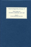 Cover: The Diary of Thomas Larkham, 1647-1669 - Boydell Press