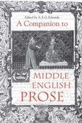 Cover: A Companion to Middle English Prose - D.S. Brewer