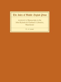 Enlarge image Cover: The Index of Middle English Prose Handlist II - D.S. Brewer