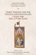 Cover: Lancelot-Grail 10: Chapter Summaries for the Vulgate and Post-Vulgate Cycles and Index of Proper Names - D.S. Brewer